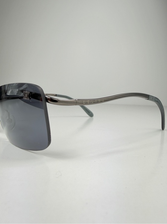 Deadstock Celine Triomphe Rimless Sunglasses SC 1007 568 Full Set Y2K Gunmetal main image 11